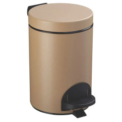 Poubelle à pédale seau antibactérien en Inox - Sanelia