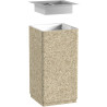 Cendrier béton à poser avec bac inox 9 litres - Rossignol Olympe