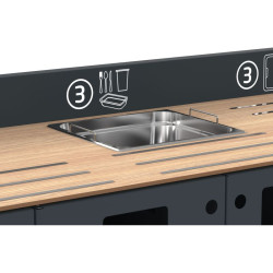 Meuble de tri et débarrasage pour restauration Rossignol Restotri