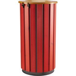 Poubelle extérieur en bois avec couvercle - Zeno Bois Protec