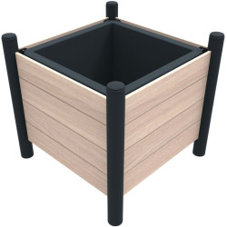 Jardinière en compact HPL effet chêne clair - Vibrato Extreme