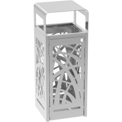 Poubelle en inox Cybel Extrême vigipirate