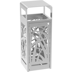 Poubelle inox Rossignol Cybel Extrême vigipirate