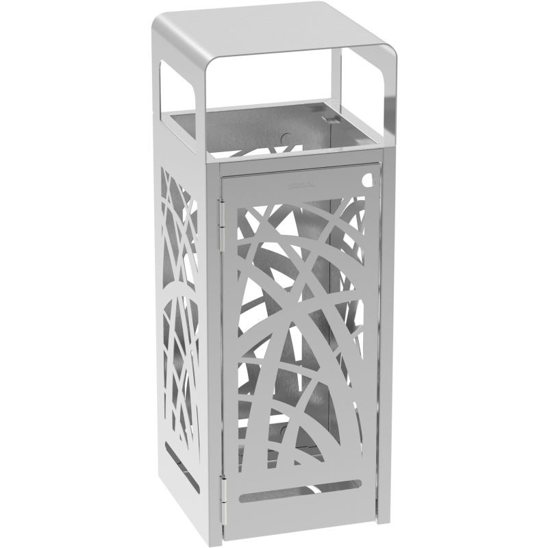 Poubelle inox Rossignol Cybel Extrême vigipirate