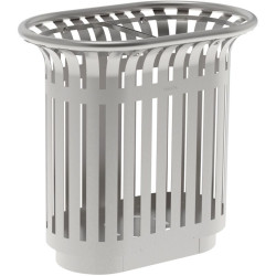 Poubelle inox de tri sélectif extérieur 2 flux - Tulipe Extrême