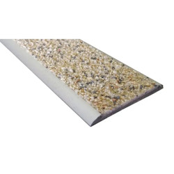 Nez de marche plat alu minéral