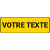 Panonceau jaune texte à personnaliser KM9