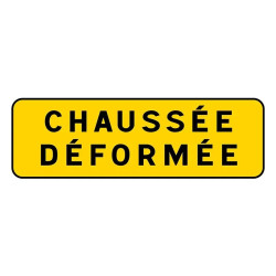 Panonceau jaune texte à personnaliser KM9