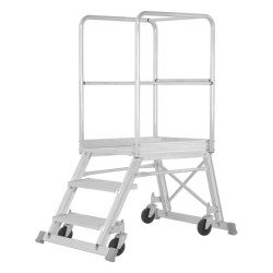 Plate forme de sécurité avec roues accès d'un coté