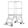 Plate forme de sécurité avec roues accès d'un coté