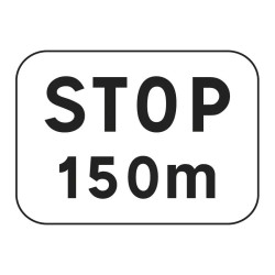 Panonceau STOP M5 - 50m 100m et 150m