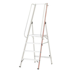 Echelle avec plate-forme et main-courante de 4 à 10 marches