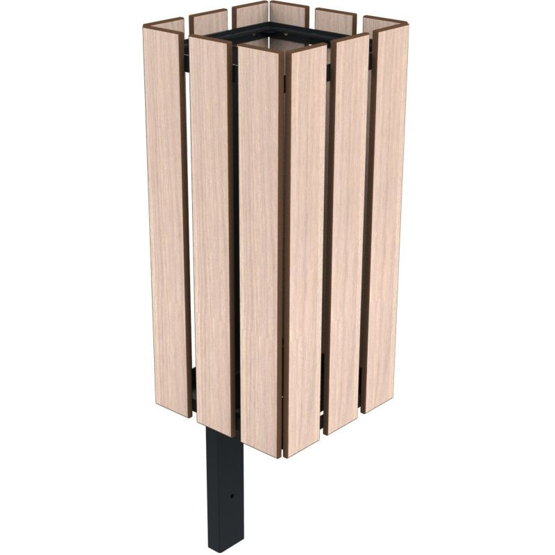 Bac à déchets carré en compact Jardiz - Buton