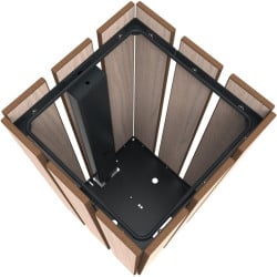 Bac à déchets carré en compact Jardiz - Buton