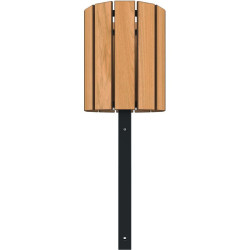 Corbeille ronde en compact effet lame Jardiz