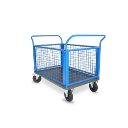 Chariot à 4 ridelles grillagées