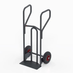 Diable charges lourdes poignées fermées + pelle fixe