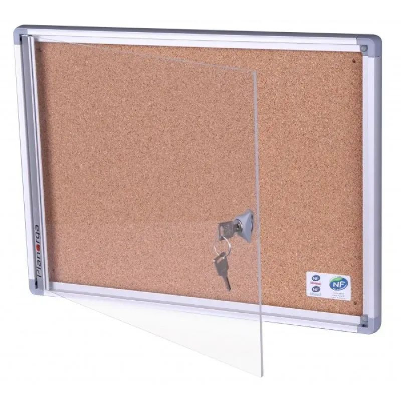 Vitrine d'intérieur NF murale extra-plate - Planorga Phoenix