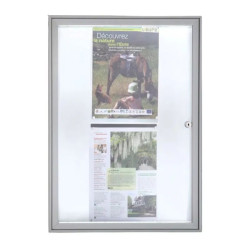 Vitrine d'intérieur murale Extra plate 2 cm - Planorga