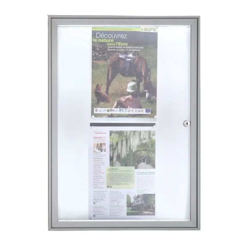 Vitrine d'intérieur murale Extra plate 2 cm - Planorga