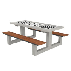 Table multi-jeux HPL et béton Piony - Buton