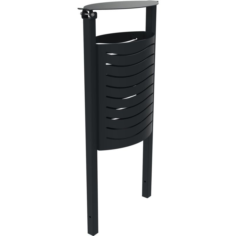 Bac à déchets en métal Ovalon