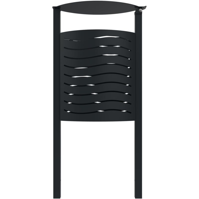 Bac à déchets en métal Ovalon