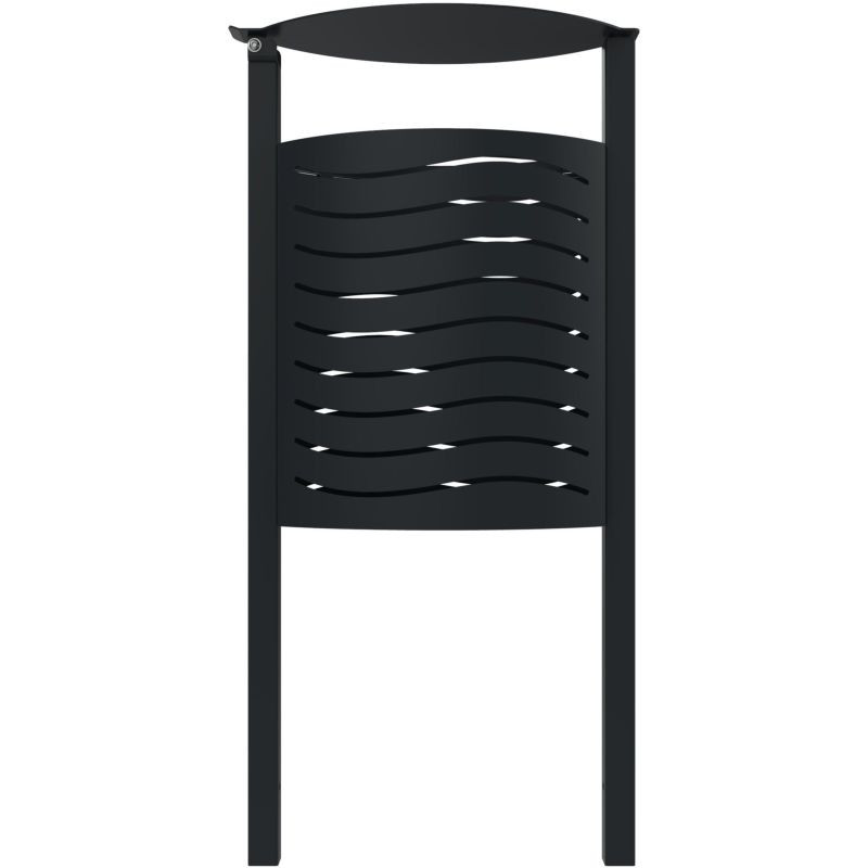 Bac à déchets en métal Ovalon