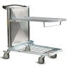 Chariot avec plateau 80 x 60 cm à hauteur variable - Charge 90kg
