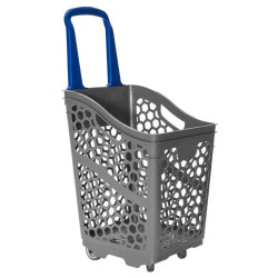 Panier magasin sur roulettes 65 L - Lot de 5