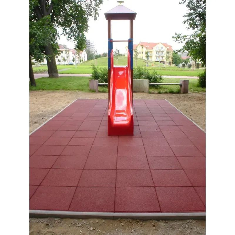 Dalle de sol amortissante aire de jeux - 100x100 cm