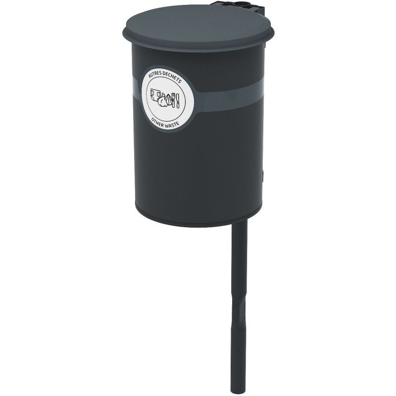 Corbeille en métal Buton