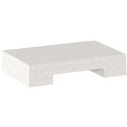 Dalle béton pour pose de la poubelle Rossignol Trirok Vigipirate