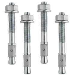 Kit 4 goujons d'ancrage inox 304L - M10 x L.9 cm