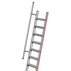 Main-courante pour échelle de 1,25 à 5 m