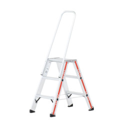 Escabeau avec arceau de protection jusqu' à 4,3 mètres