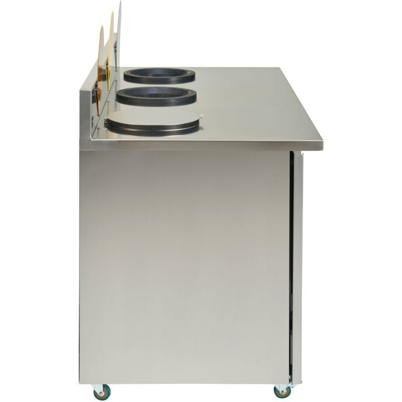 Poubelle Rossignol Trinox sur mesure pour restauration collective