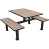 Table rectangulaire pique nique Orpin  en compact