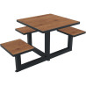 Table de pique nique Orpin carrée Buton