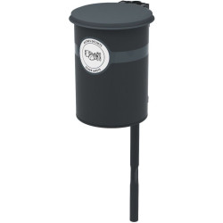 Corbeille en métal Buton