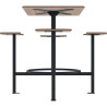 Table Moka en HPL avec repose pieds