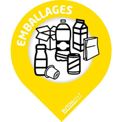 Pack de 10 stickers pour bac à déchets