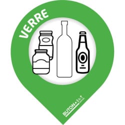 Lot de 10 stickers pour corbeilles