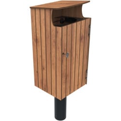 Corbeille en compact effet lame Jardiz