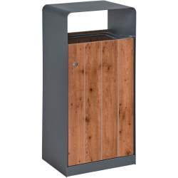 Corbeille en métal et compact Urbeo