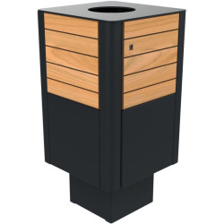 Bac à déchets en métal et compact Orbi