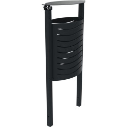 Bac à déchets en métal Ovalon