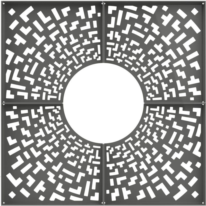 Grille d'arbre en métal Abea