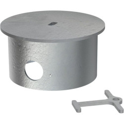 Obturateur pour fourreau verrouillable pour potelet