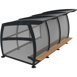 Abri piétons Gouty en acier